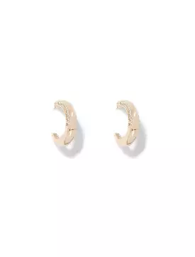 Hana Stone Hoop Earrings