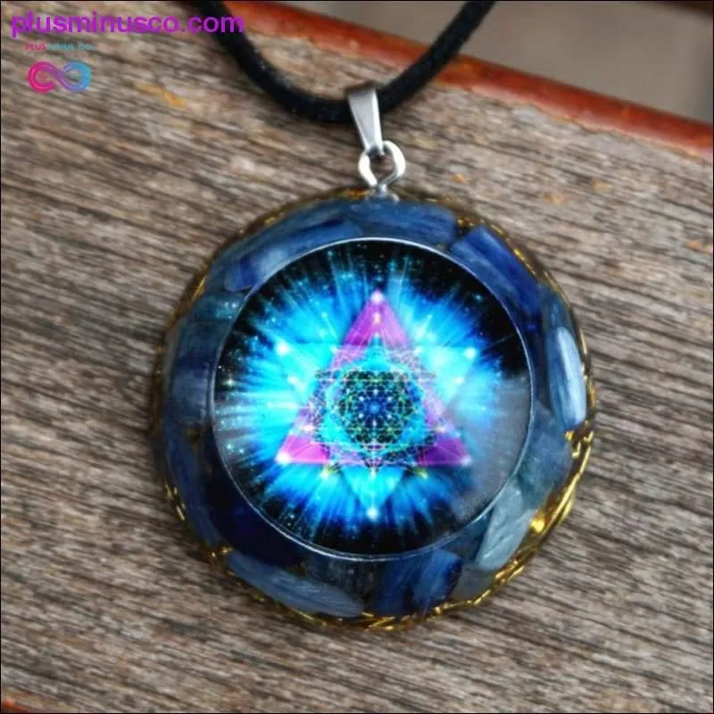 Handmade Orgonite Orgone Pendant Kyanite Natural Crystal