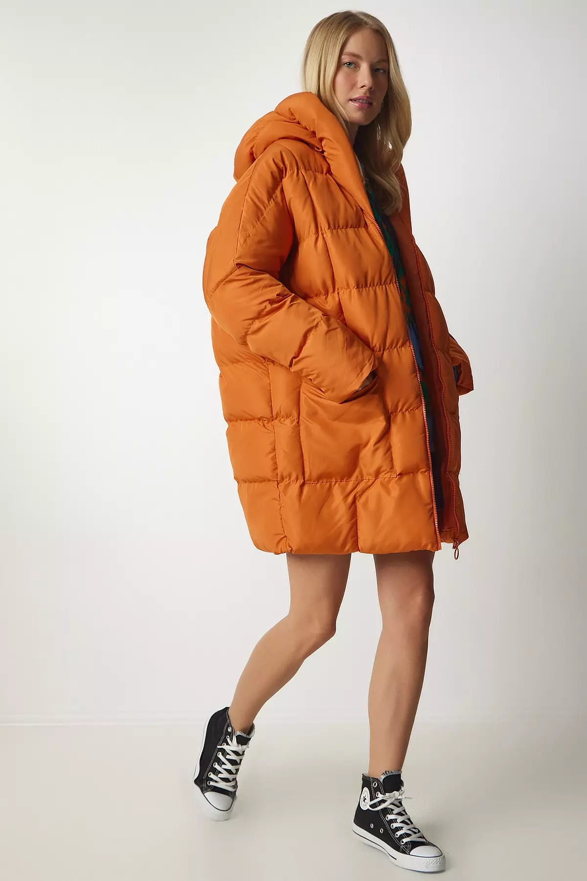 Happiness Istanbul Hooded Oversized Puffer Coat