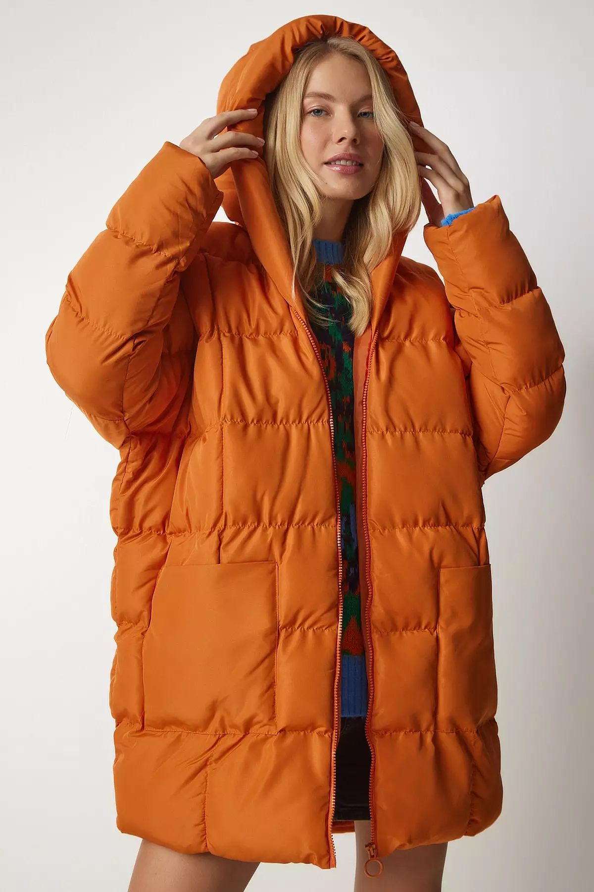 Happiness Istanbul Hooded Oversized Puffer Coat