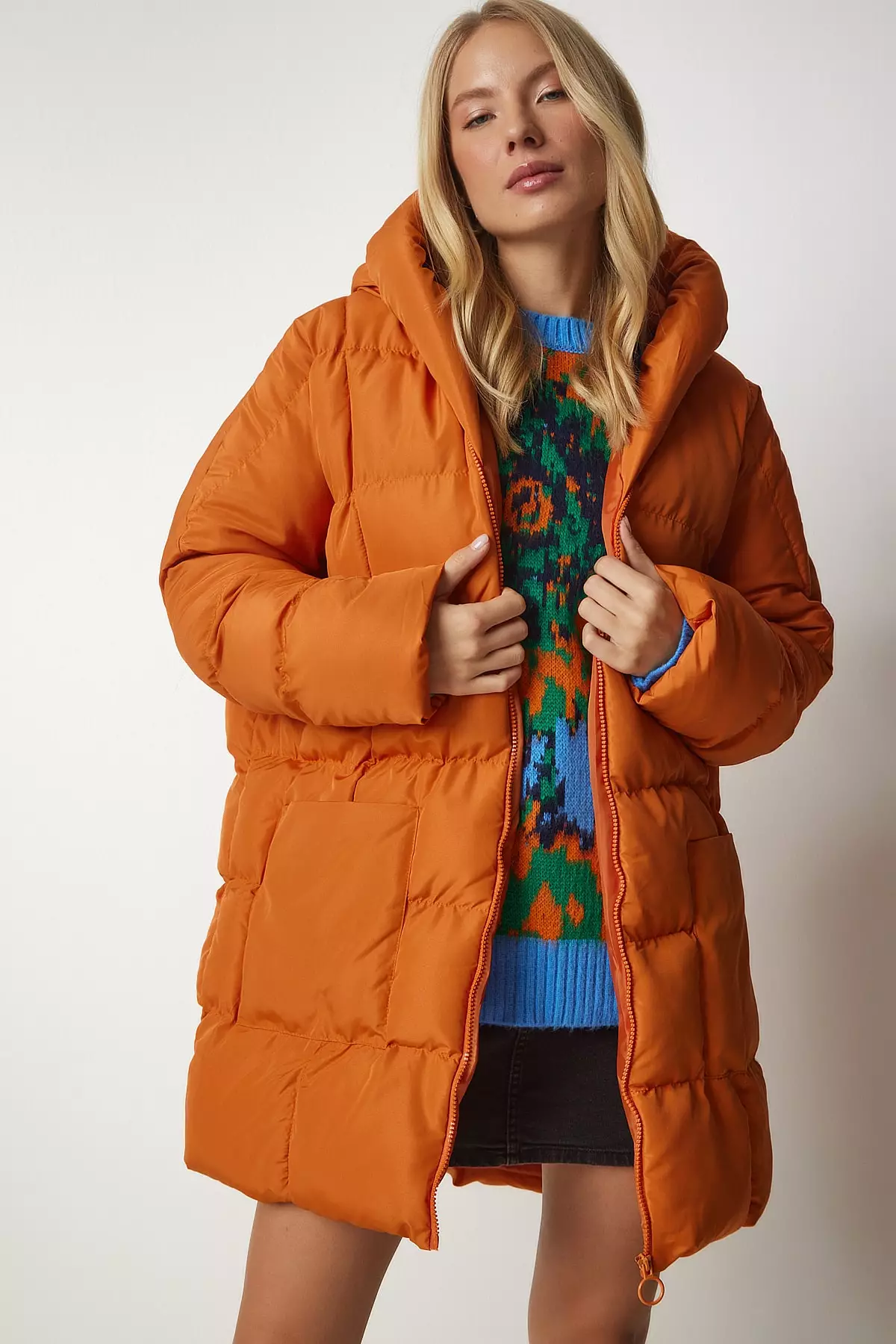 Happiness Istanbul Hooded Oversized Puffer Coat