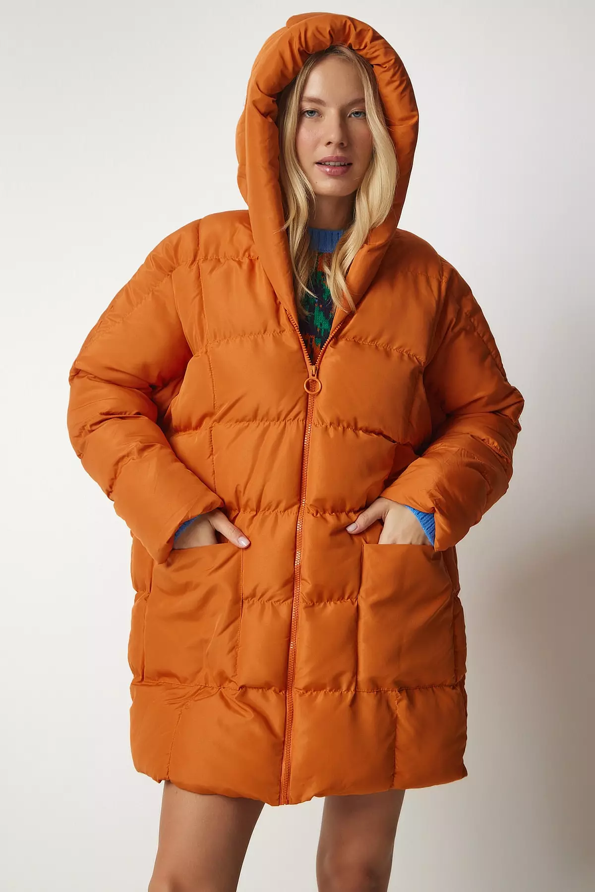 Happiness Istanbul Hooded Oversized Puffer Coat