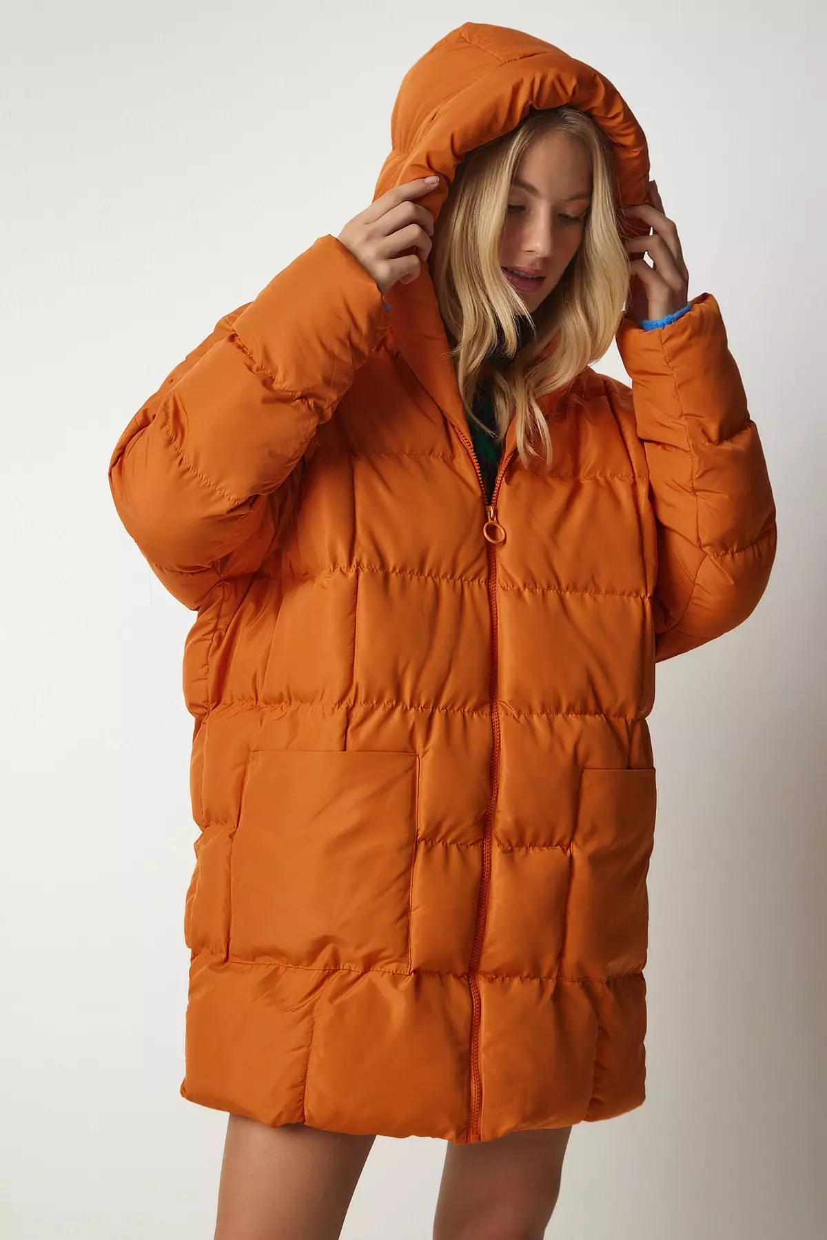 Happiness Istanbul Hooded Oversized Puffer Coat