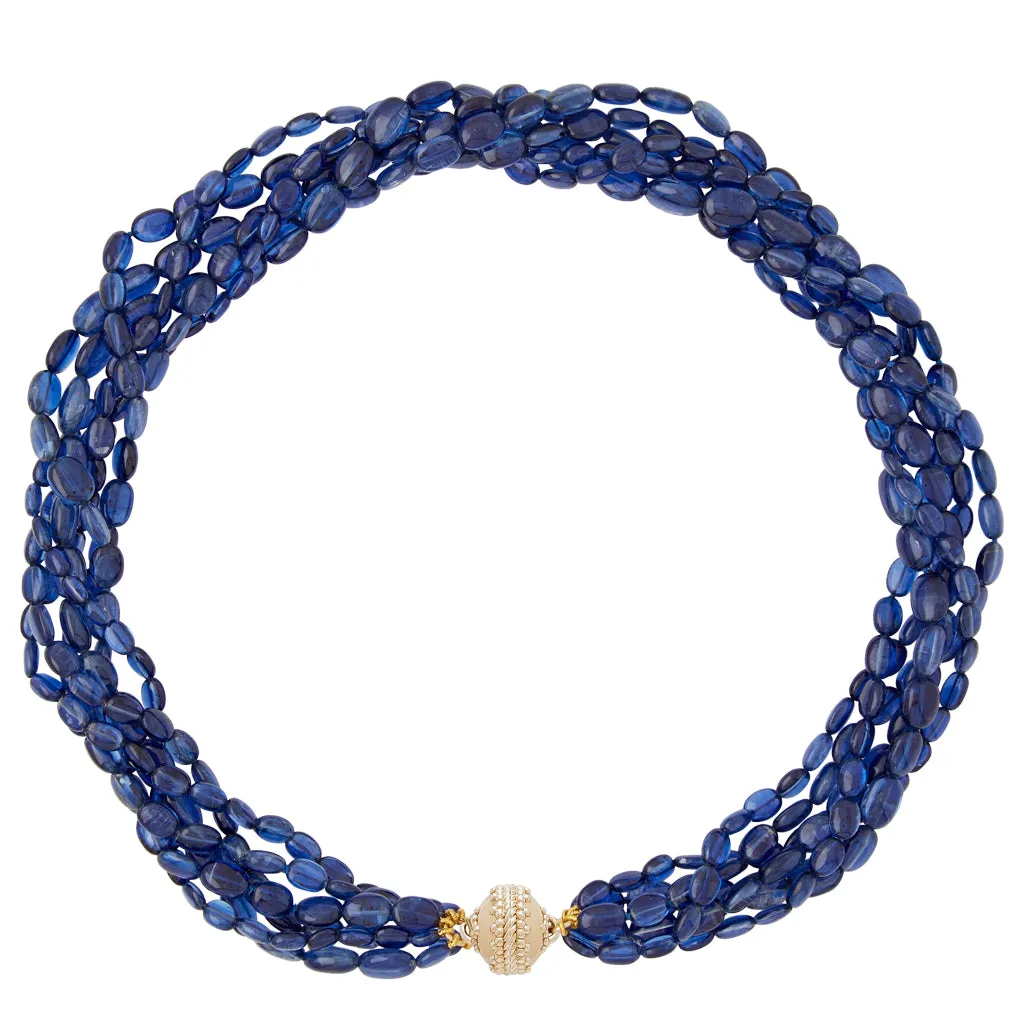 Helen Blue Kyanite Graduated Multi-Strand Necklace