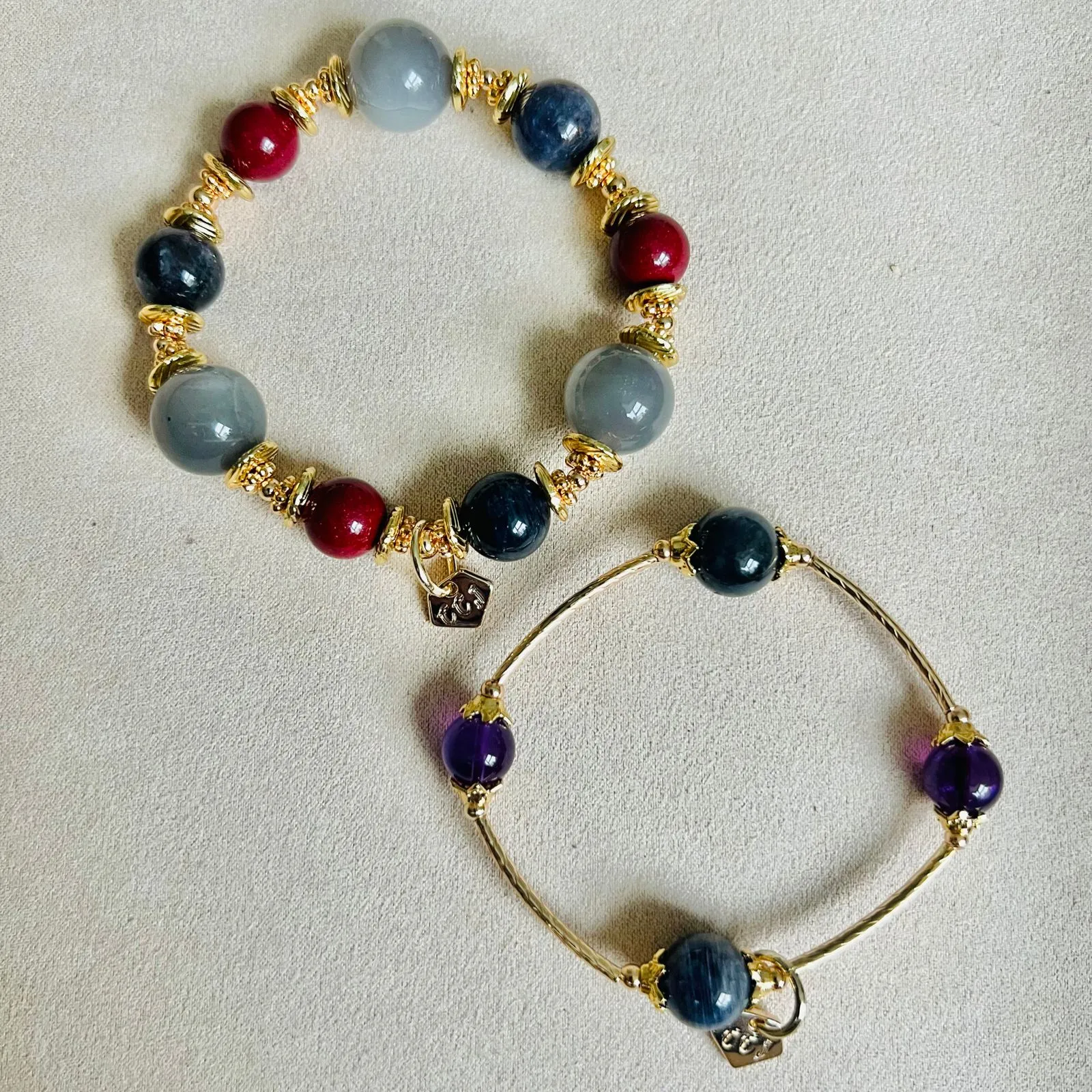 Iolite & Amethyst La Grace Bracelet