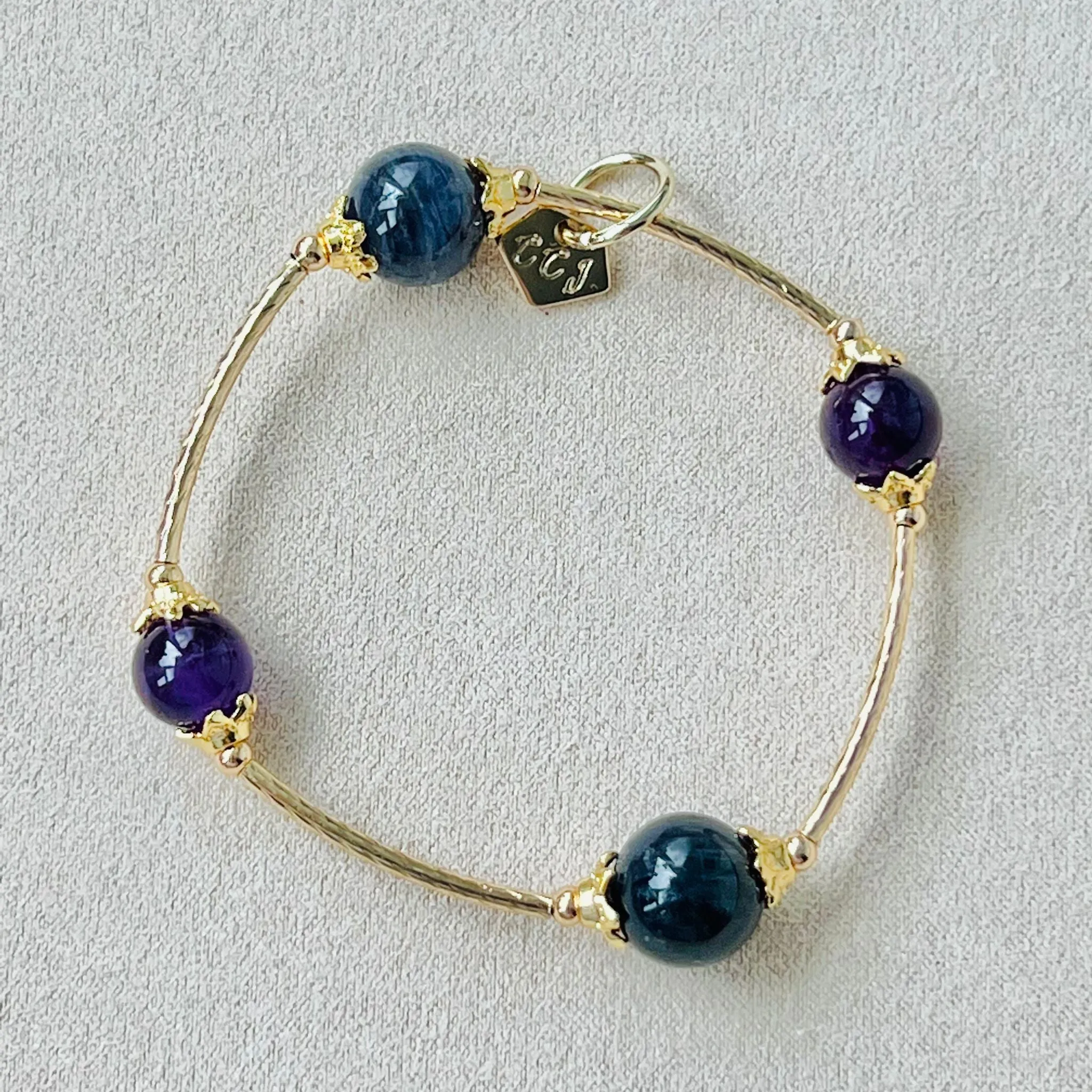 Iolite & Amethyst La Grace Bracelet