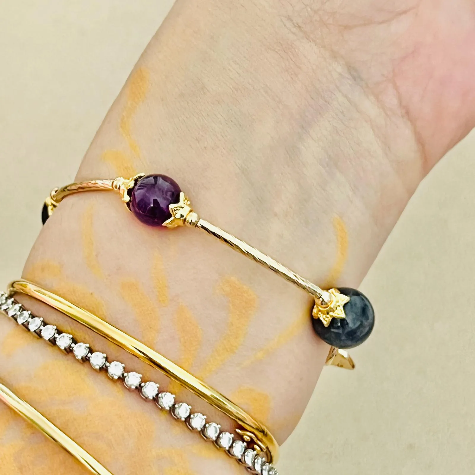 Iolite & Amethyst La Grace Bracelet