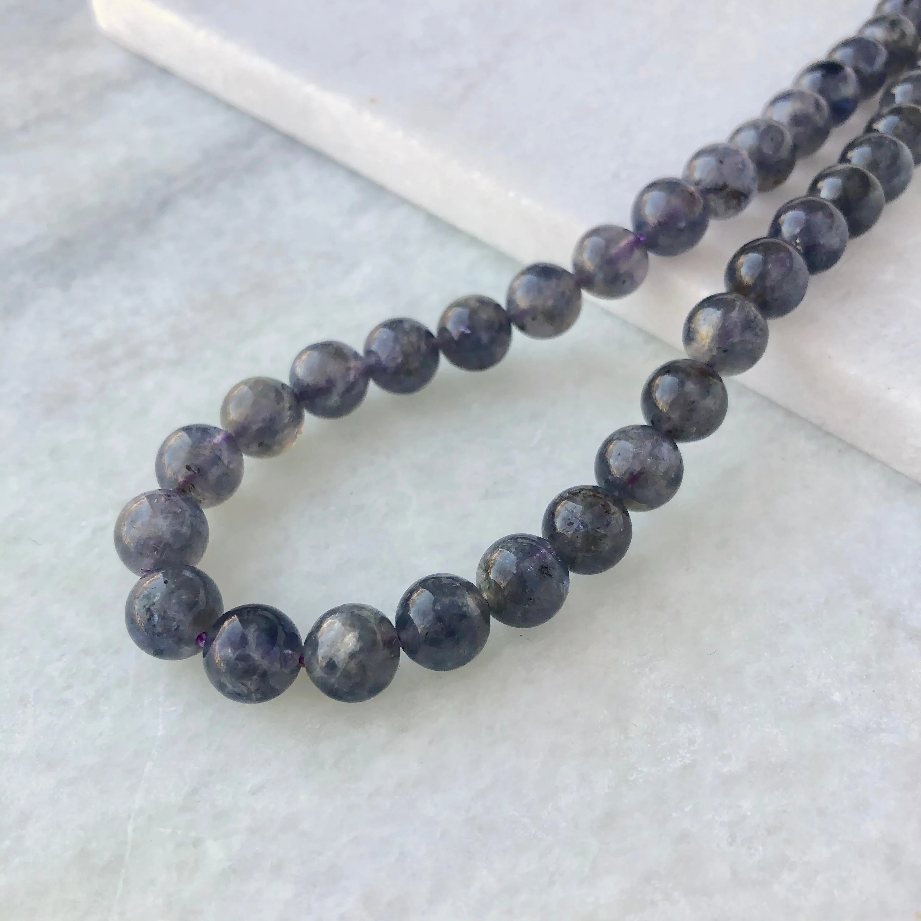 Iolite Bead Strand