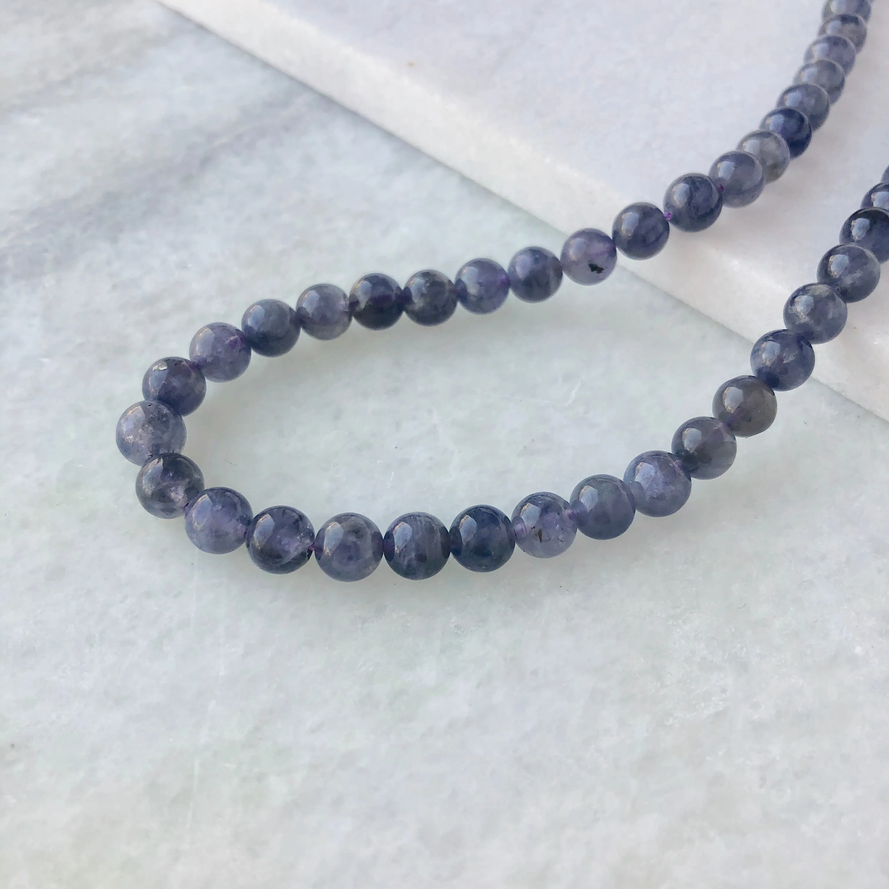 Iolite Bead Strand