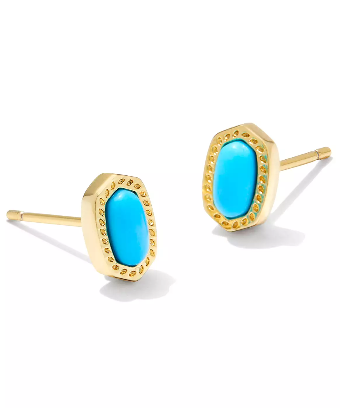 Kendra Scott Baby Ellie Stud Earrings - Fuchsia, Turquoise, Pink, Mint OR Ivory MOP