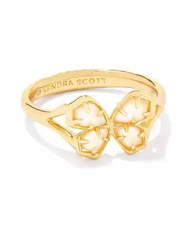 Kendra Scott Mae Butterfly Cocktail Ring - Gold/Azalea Pink Mix OR Gold/Golden Abalone