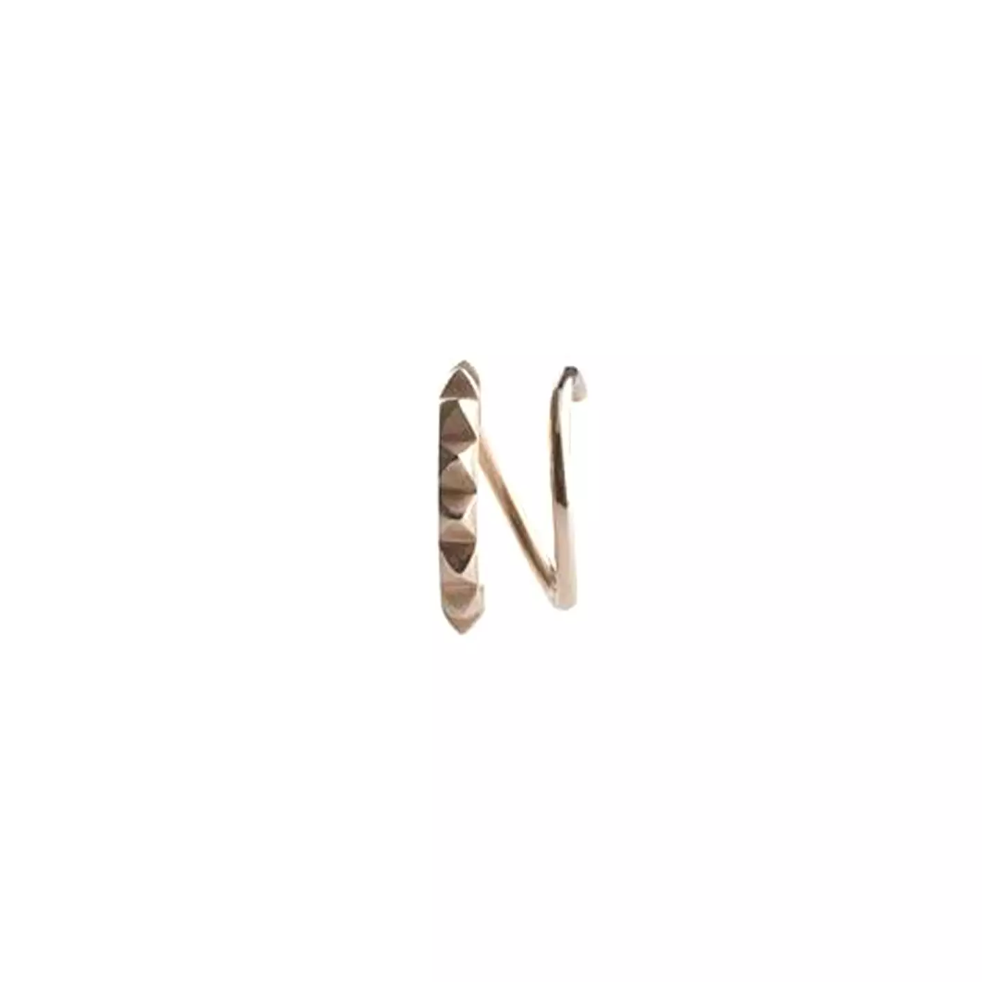 Klaxon Twirl Earring, Rose Gold