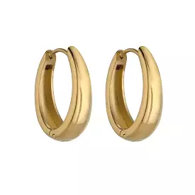 KNIGHT & DAY -  Elegant Oval Hoop Earrings