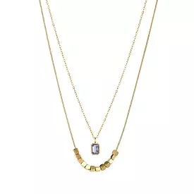 KNIGHT & DAY - Keilani Amethyst CZ Necklace