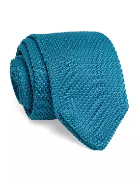 Knit Tie - Turquoise Blue