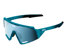 KOO Spectro Cycling Sunglasses Luce Teal Blue Glass w/ Turquoise Zeiss Lens