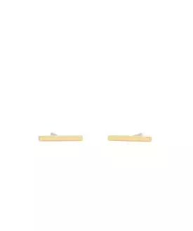 Kris Nations Bar Dash Stud Earrings - Gold