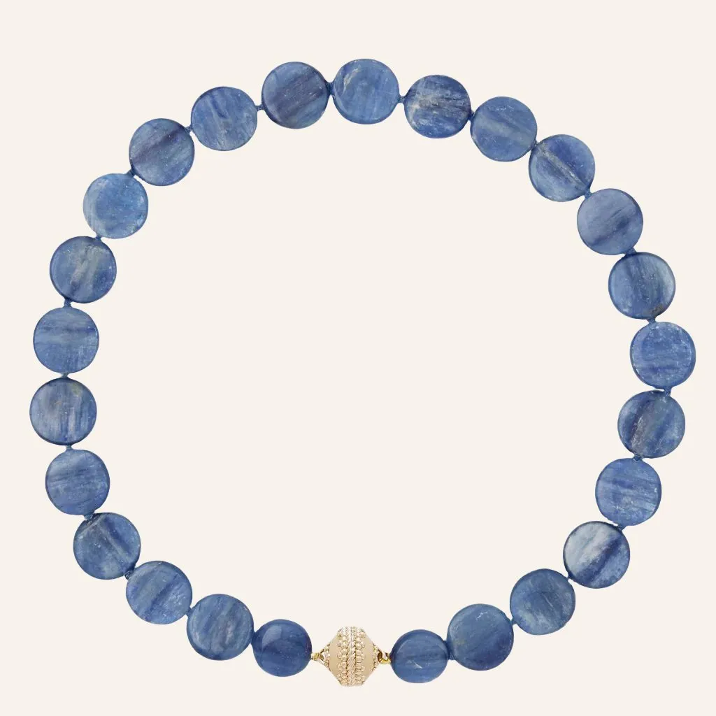 Kyanite Coin Necklace