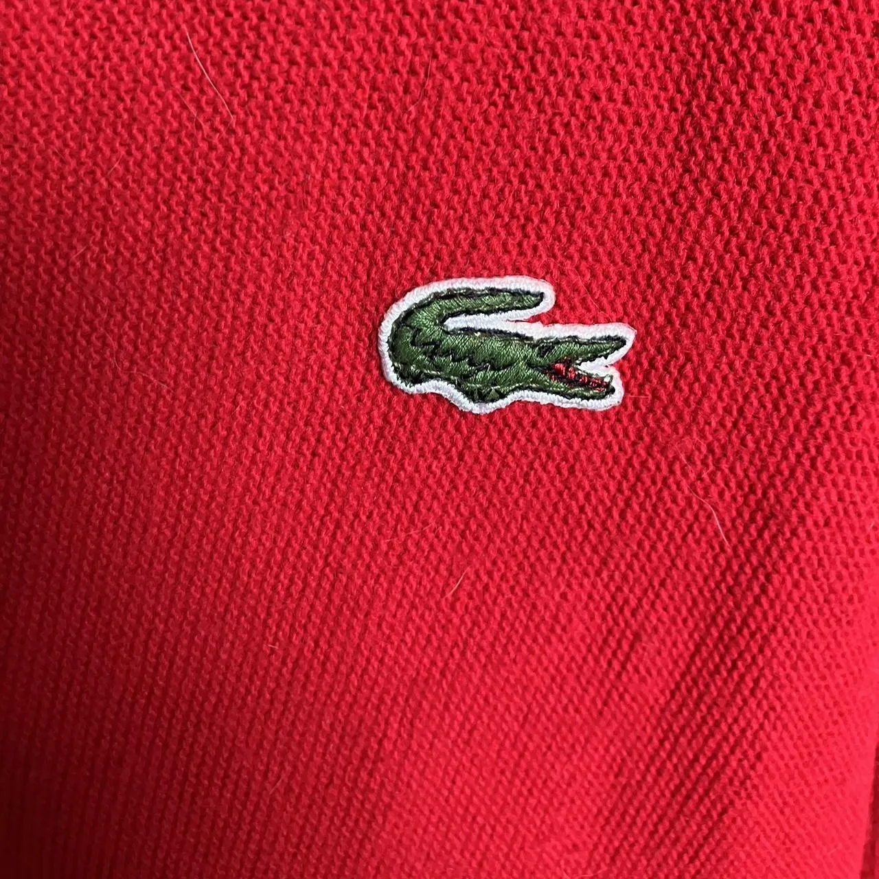 Lacoste Men's Red Cardigan