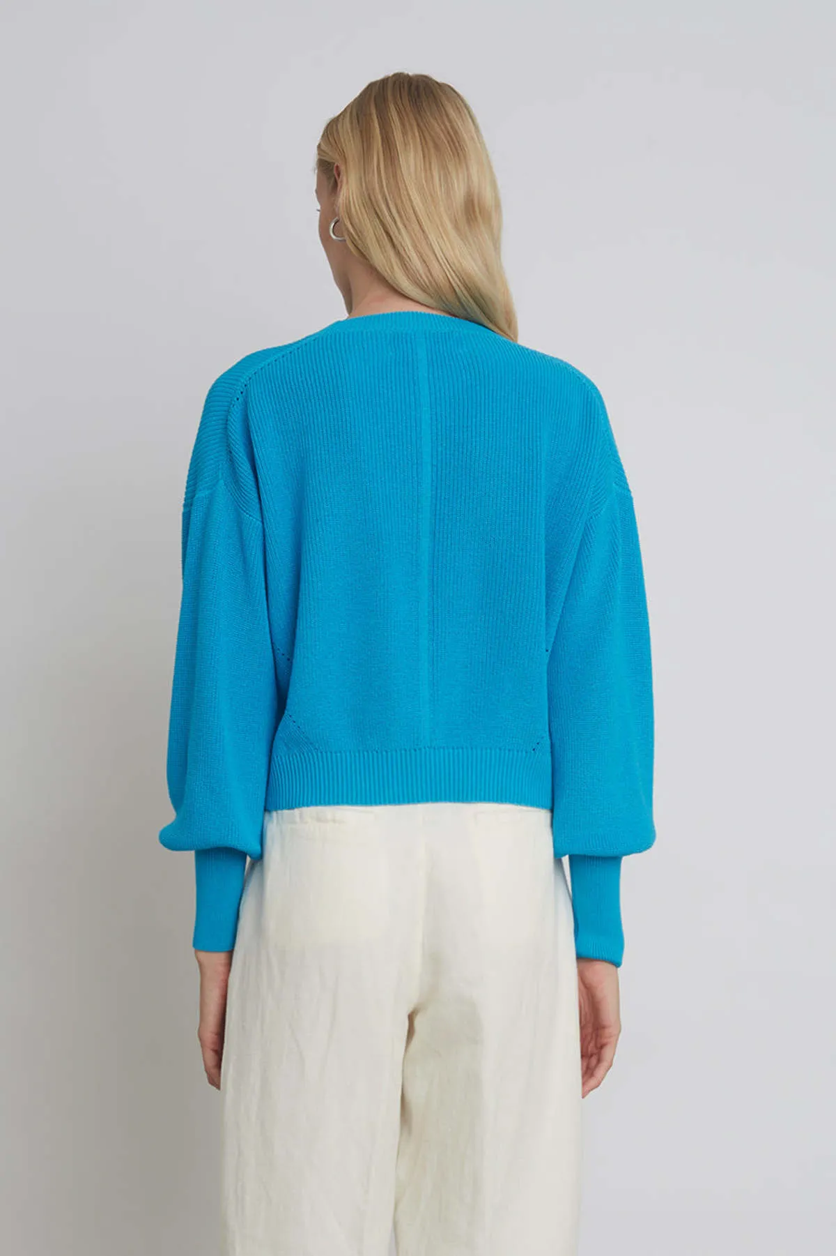 Layla Sweater - Cyan