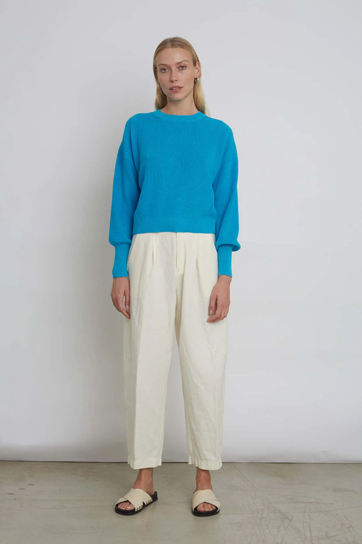 Layla Sweater - Cyan