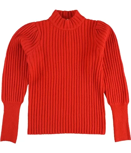 Leyden Womens Ribbed Mock Neck Pullover Sweater