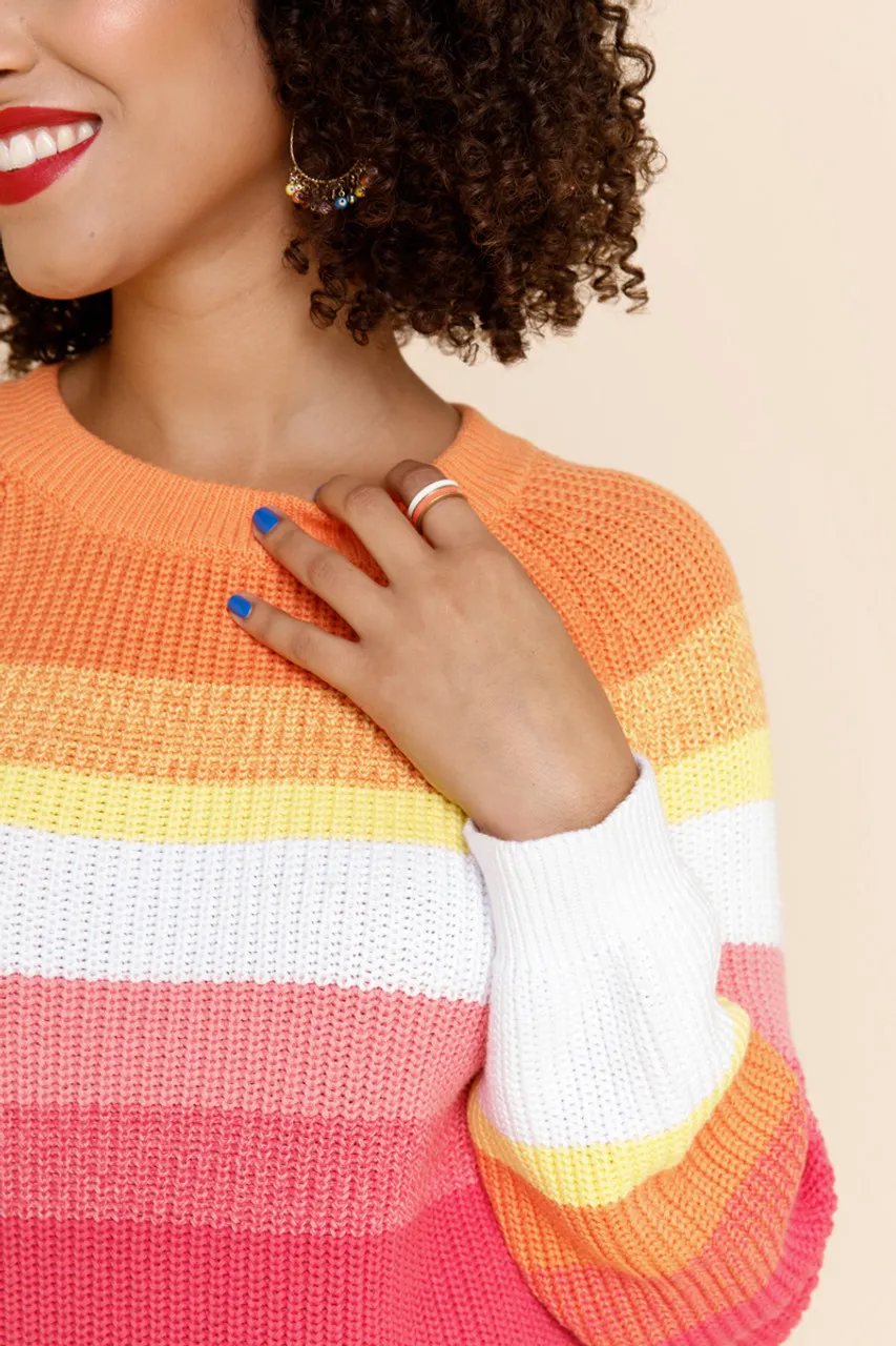 Max Sunrise Colorblock Sweater