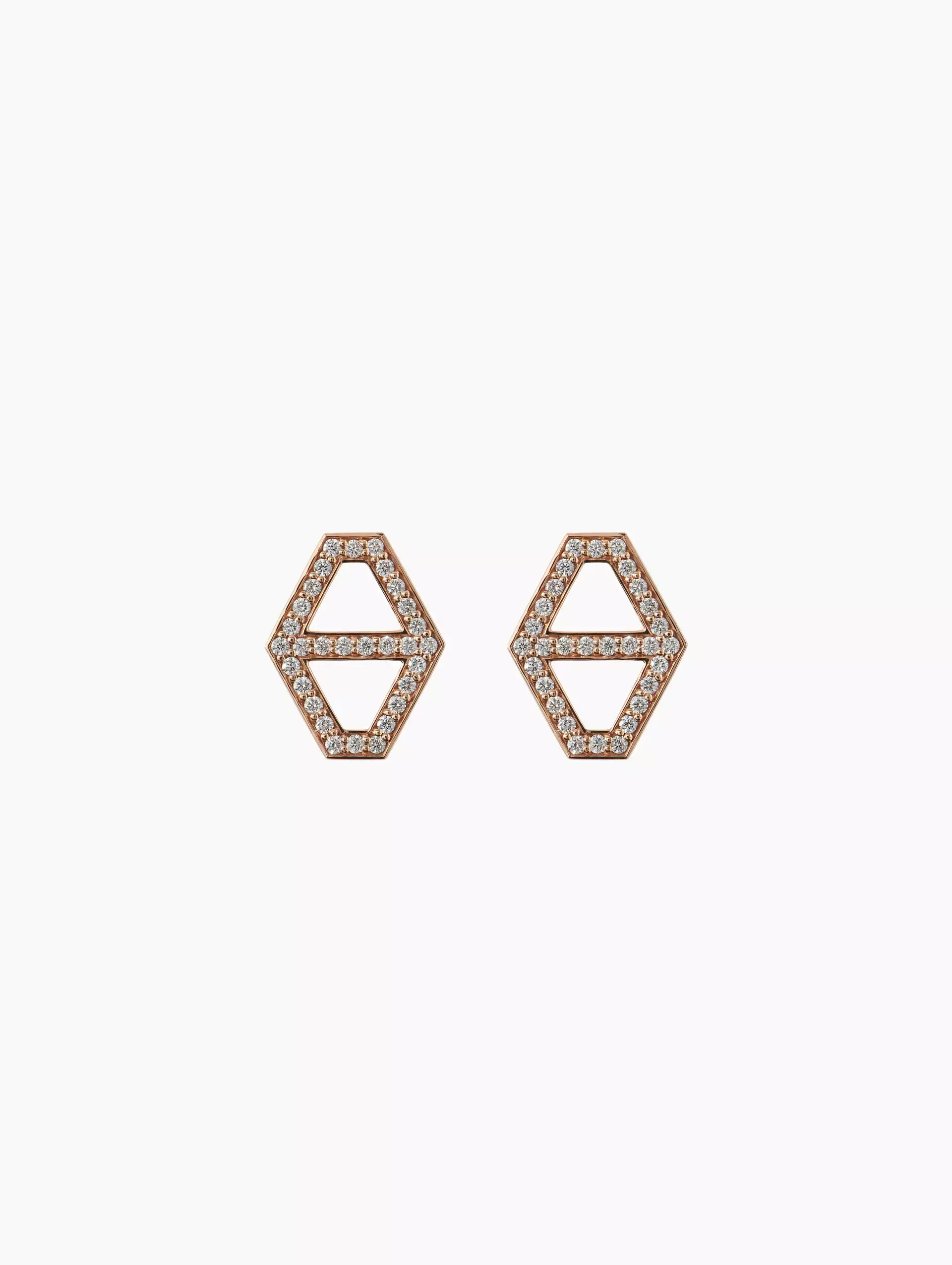 Medium Keynes Hexagon Studs