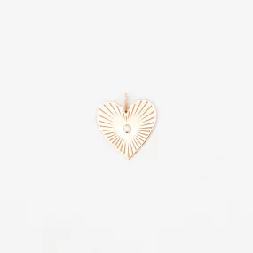 Medium Radiant Heart Charm