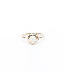 Mini Cove Moonstone Ring