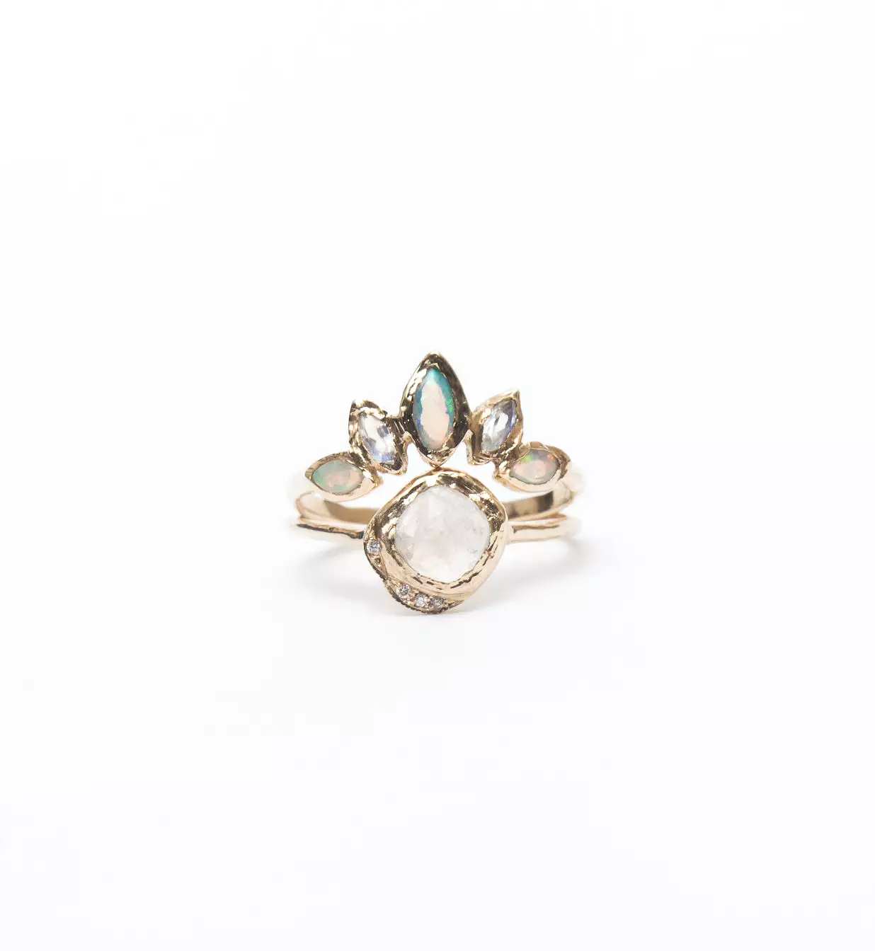 Mini Cove Moonstone Ring