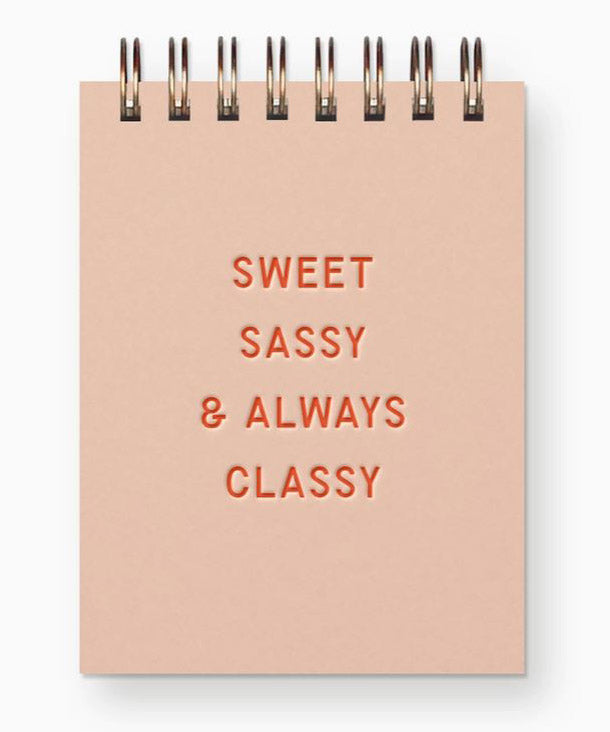 Mini Jotter Notebook - Sweet Sassy Classy