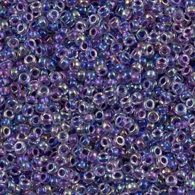 Miyuki Boncuk, MiyukiRoundBeads 6/0-0274 Amethyst Lined Crsytal