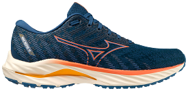 Mizuno Wave Inspire 19 (D Width) - Blue Opal/Tigerlily/Zinnia (Mens)