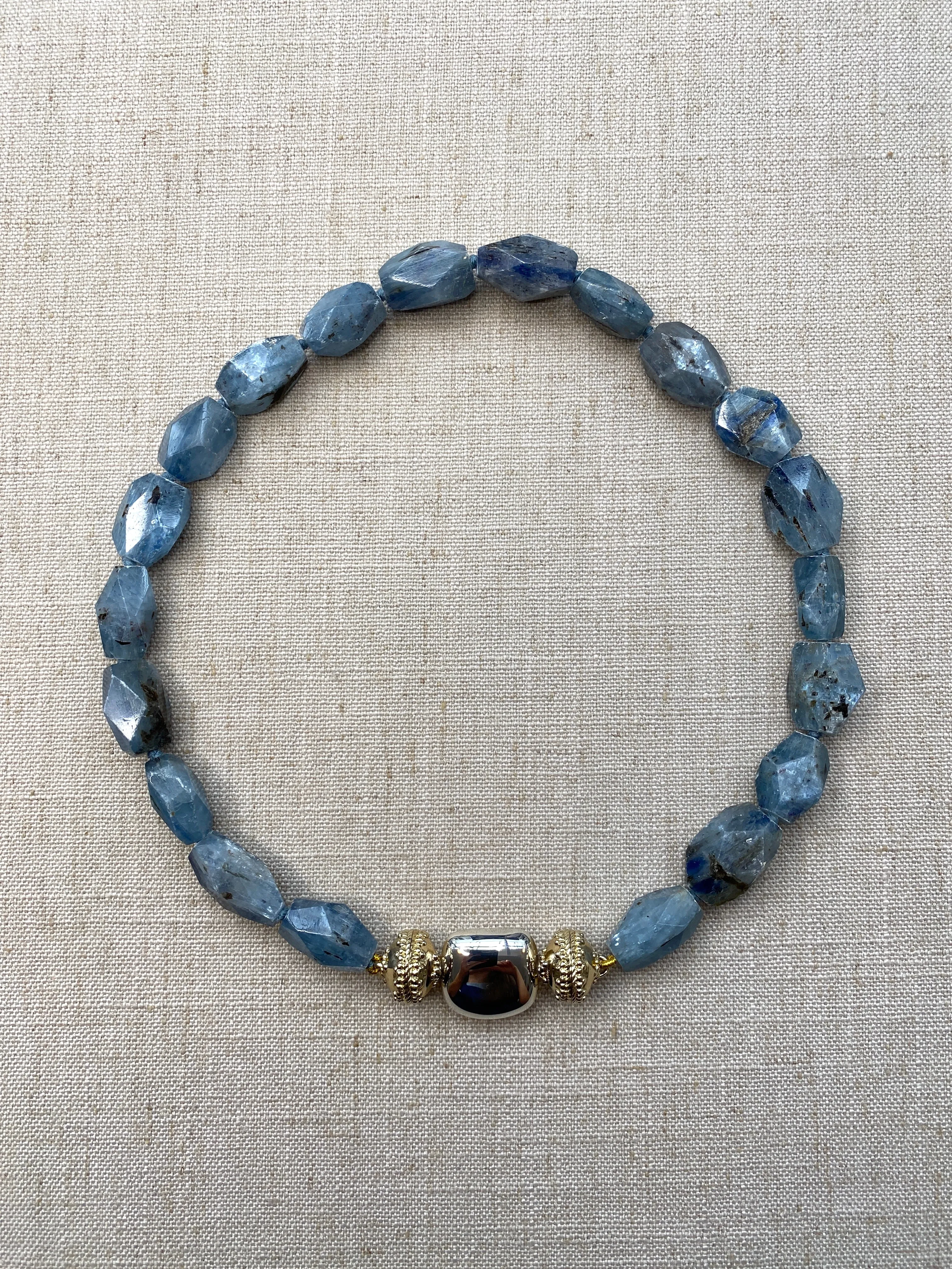 Nancy Blue Green Kyanite Necklace