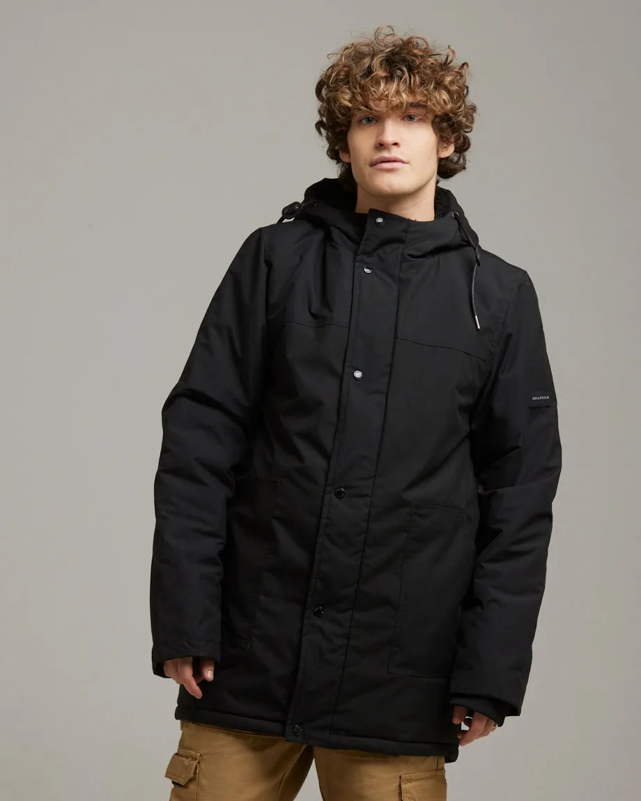 NEVADA MEN'S LONGLINE PARKA | BLACK