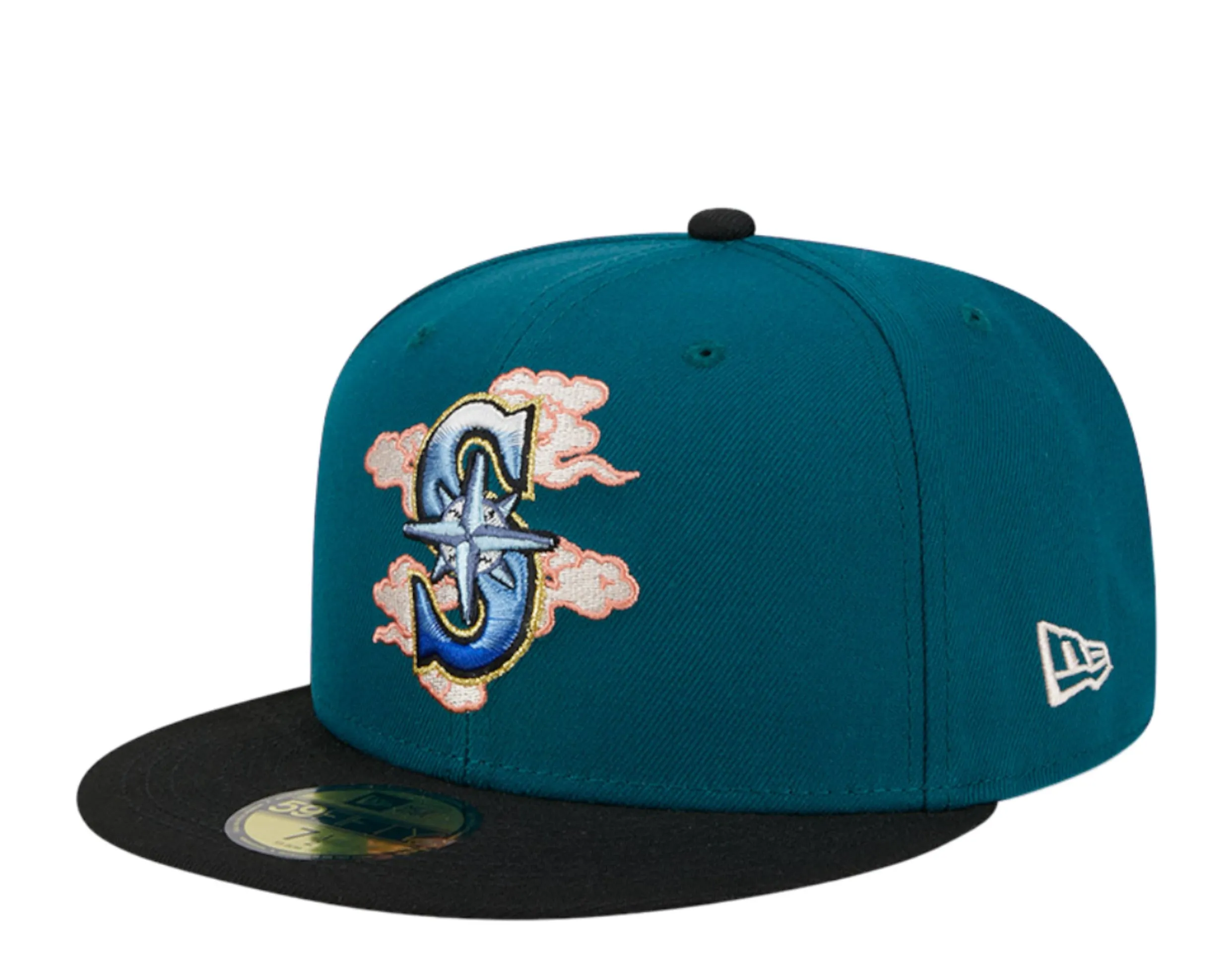 New Era 59Fifty MLB Seattle Mariners Cloud Spiral Fitted Hat