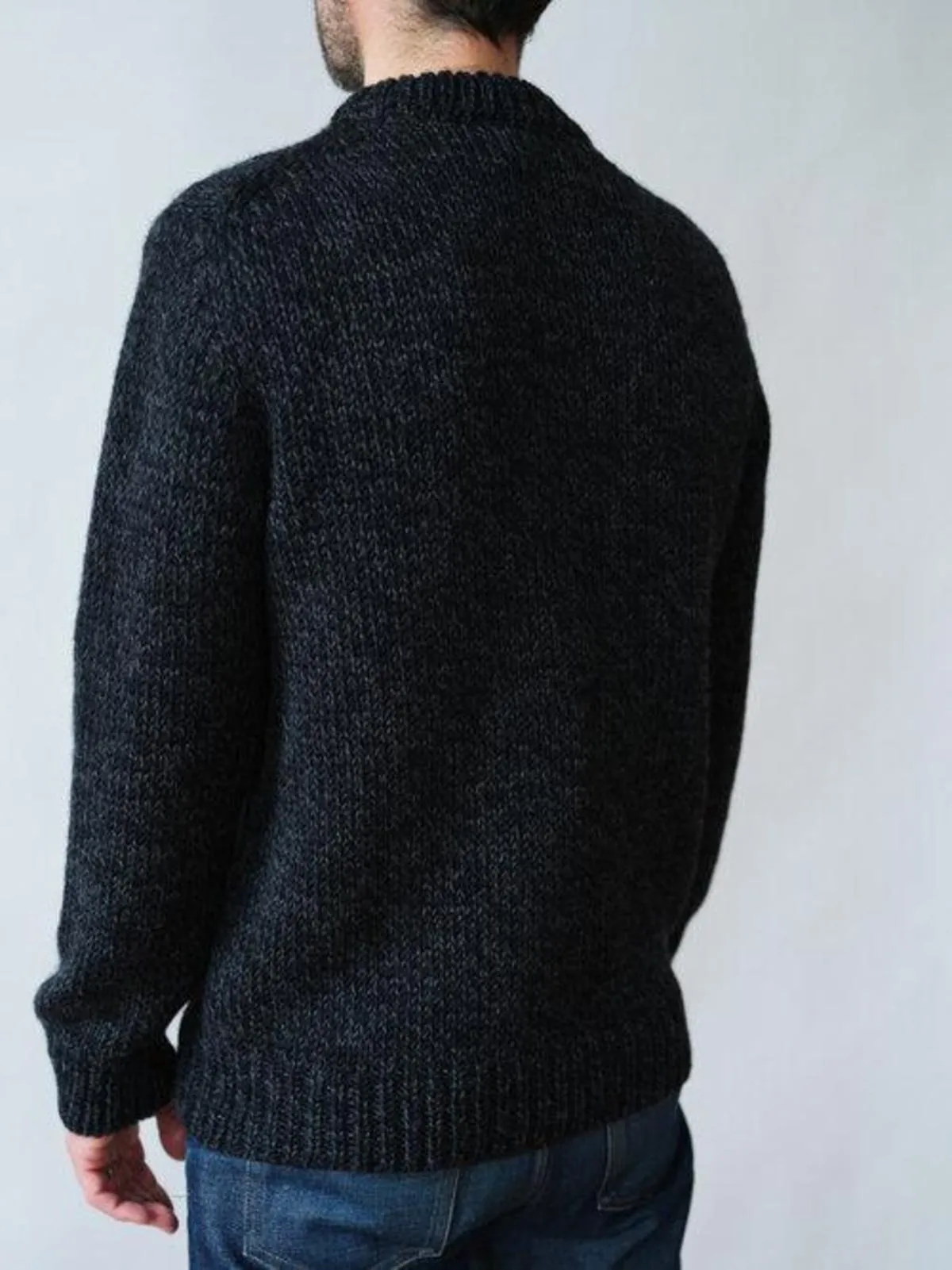 NICK SWEATER - GRAPHITE TWEED