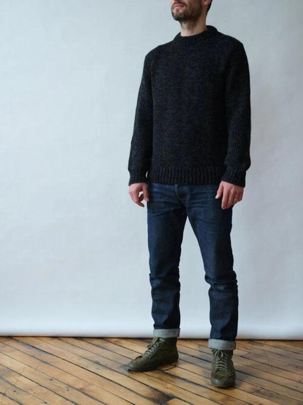 NICK SWEATER - GRAPHITE TWEED