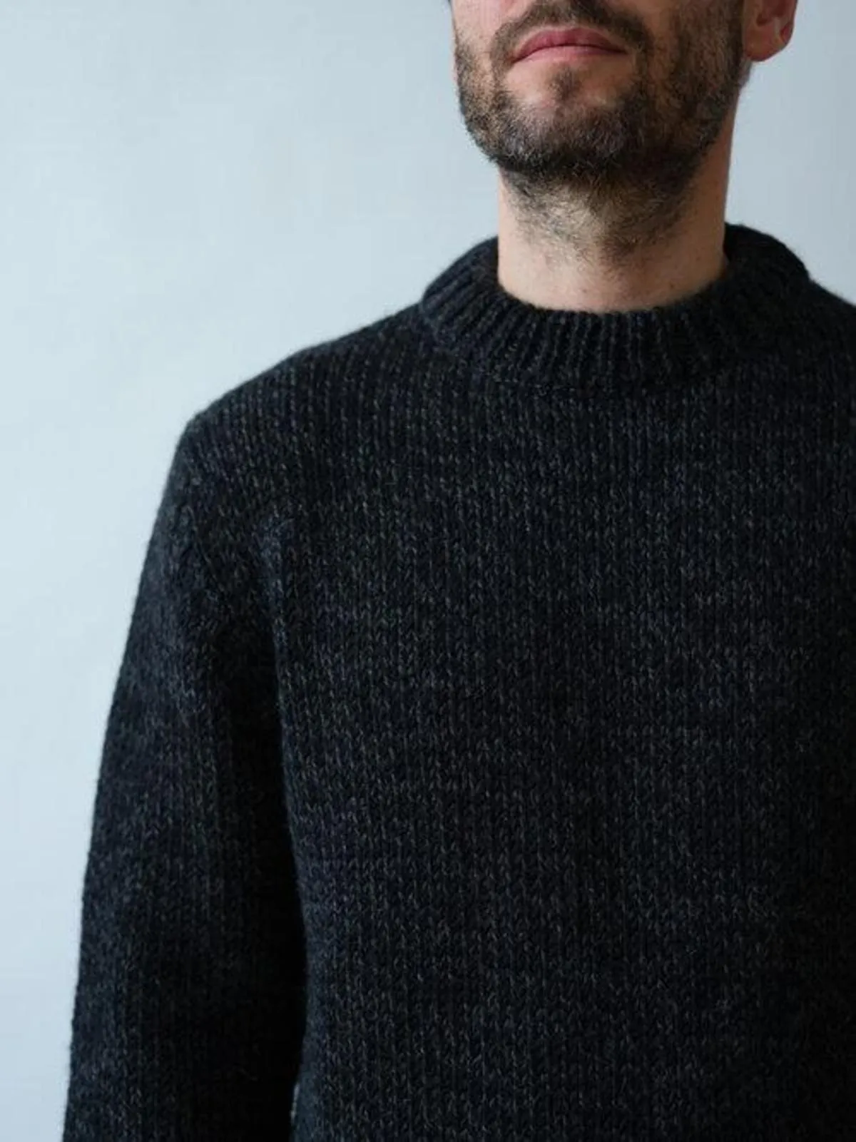 NICK SWEATER - GRAPHITE TWEED