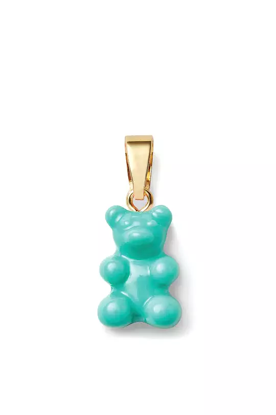 Nostalgia Bear Glossy Pendant Gold Connector