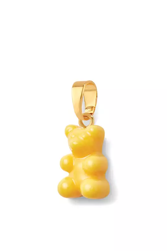 Nostalgia Bear Glossy Pendant Gold Connector