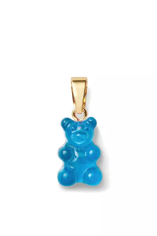 Nostalgia Bear Translucent Pendant, Gold Connector