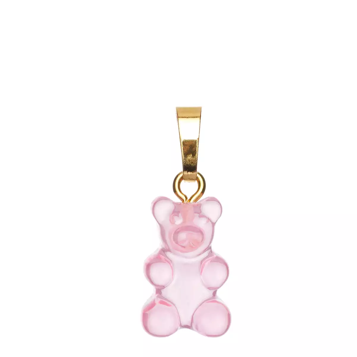 Nostalgia Bear Translucent Pendant, Gold Connector