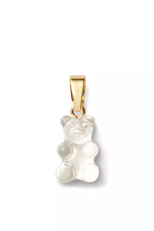 Nostalgia Bear Translucent Pendant, Gold Connector