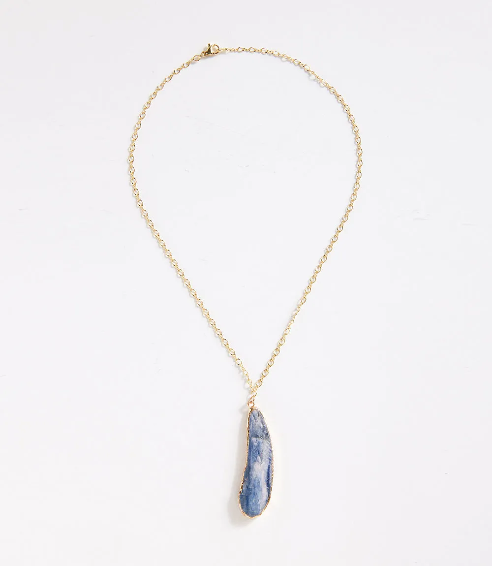 Organic Kyanite Pendant Necklace