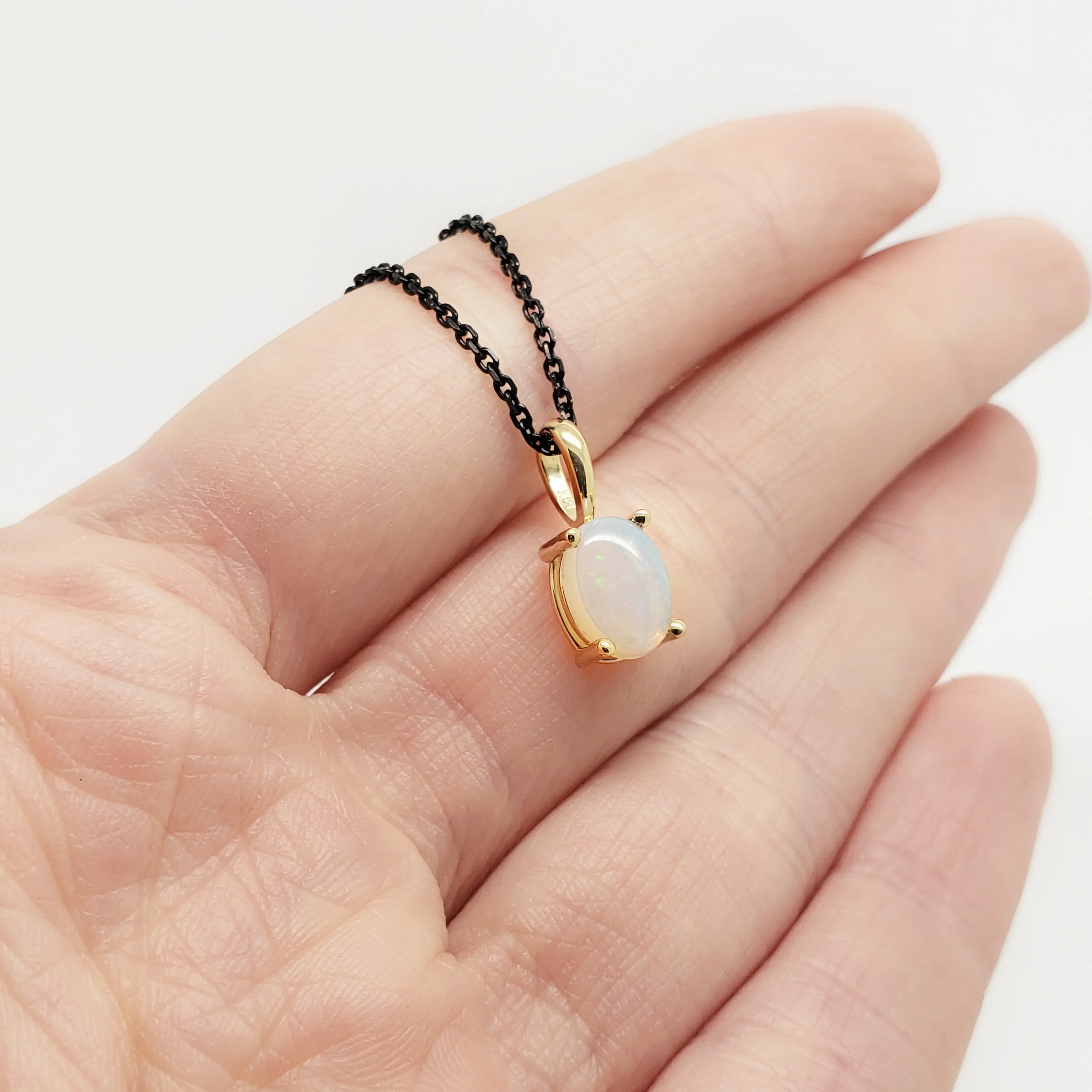 Oval Opal Pendant