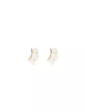 Palmer Pearl Cluster Stud Earrings