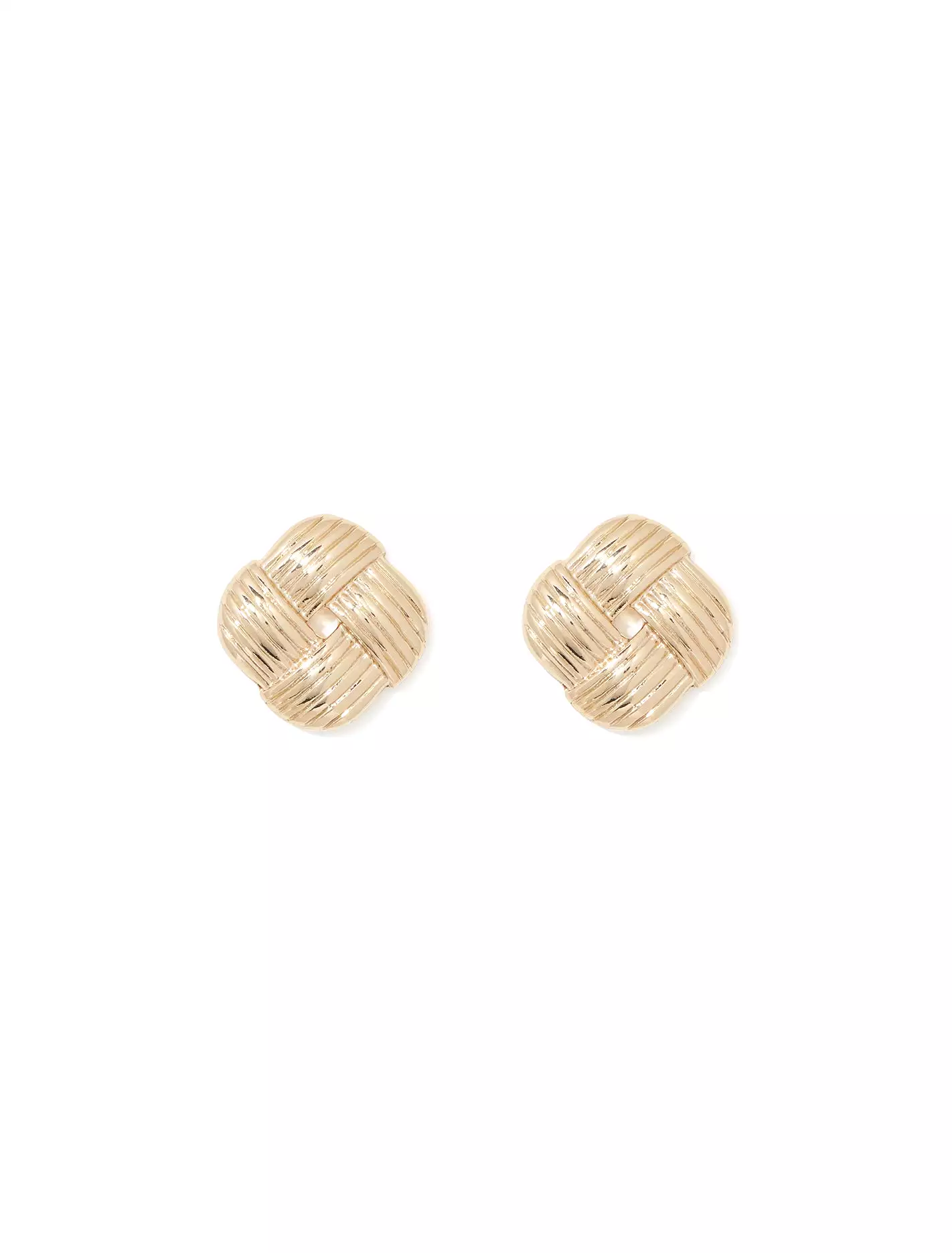 Paula Panel Square Stud Earrings