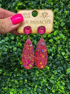 Pink Panache Dropped Earrings - Pink